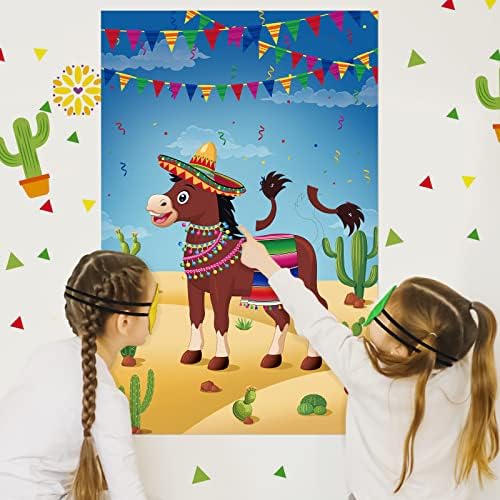 Hooqict Pin The Tail On The Donkey Game Set