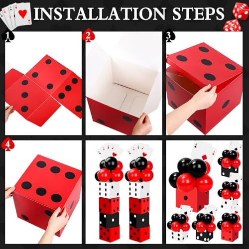 68 Pcs Casino Party Decorations Set