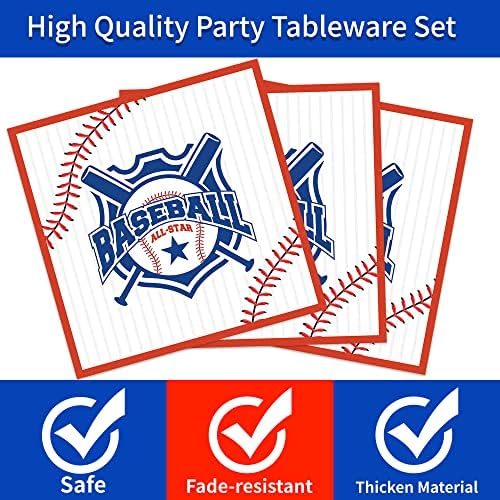 120pcs Baseball Themed Party Tableware Set