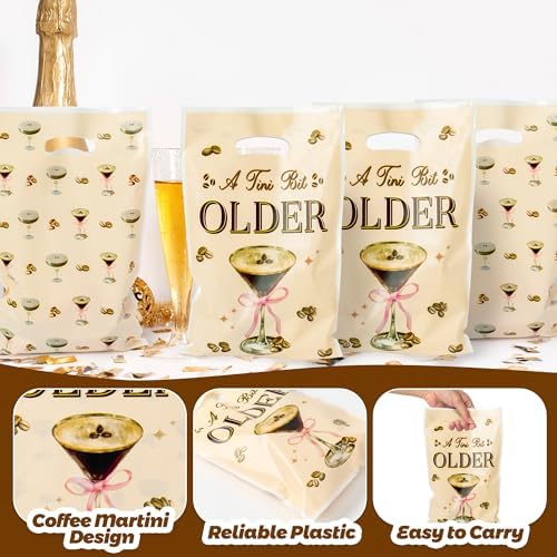 50Pcs Coffee Martini Themed Party Favor Bags