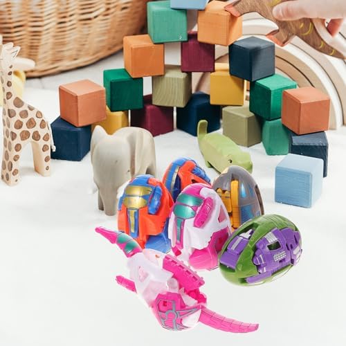 6pcs Dinosaur Transforming Toy Set