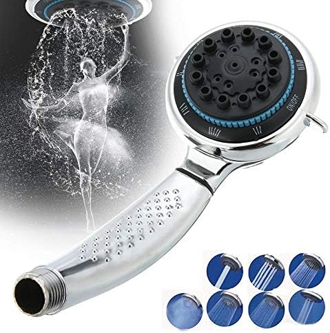 Handheld Shower Head with 5 Modes Universal Silver Spray