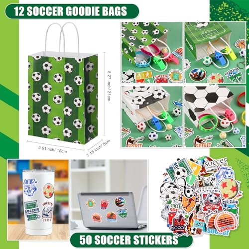 Hiboom Soccer Party Favors 110 Pcs Multi-Item Pack