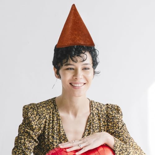 LUOZZY 7Pcs Christmas Gnome Hats Felt Cone Hats for Party Costumes