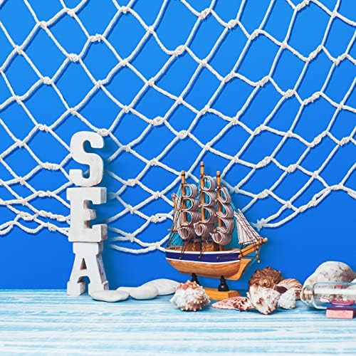 6 Pack Fish Net and Tablecloth Decor Set - Dark Blue