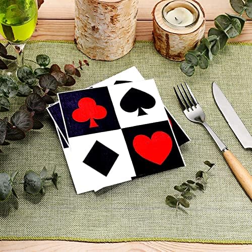Casino Party Supplies 60Pcs Poker Tableware Set for 20 Guests