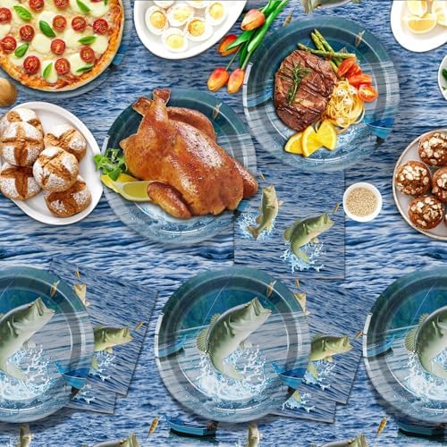 Gone Fishing Party Decorations Tableware Set