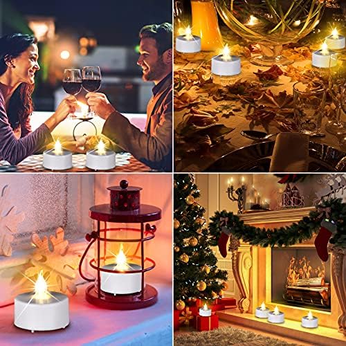 Paichi Flameless LED Tea Lights 24 Pack Warm White