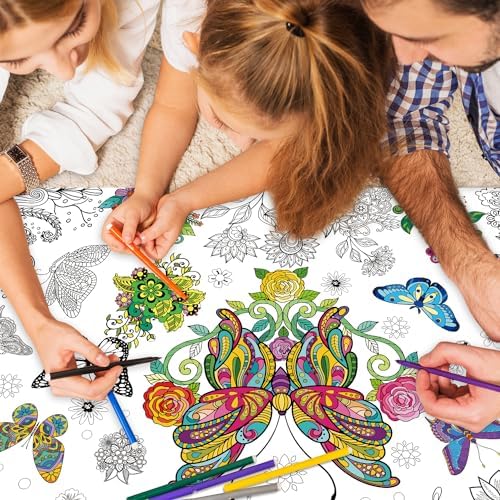 Nicime 433x315 Butterfly Coloring Poster Party Favor