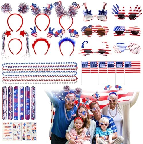 Minetom 4th of July Party Favor Pack