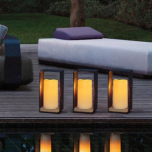 Waterproof Flameless Remote Control Candles 2-Pack Ivory