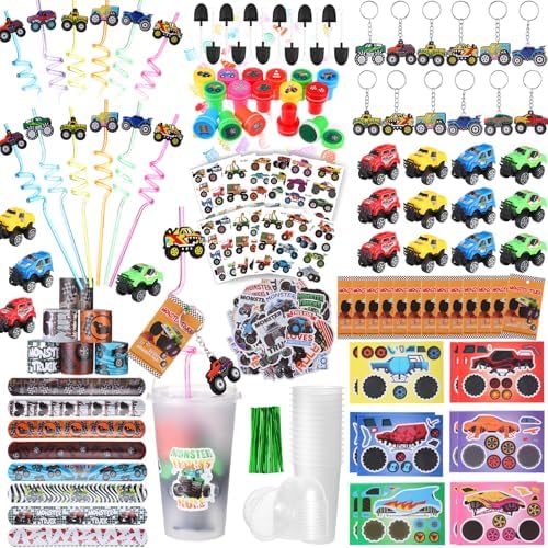 HyDren 211 Pcs Truck Party Favors Gift Set