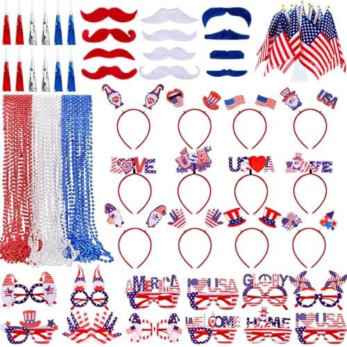 96 Pcs 4th of July Party Favor Set