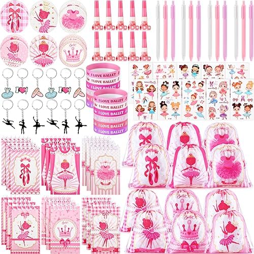 Yeaqee 98 Pcs Ballet Themed Party Favors Set