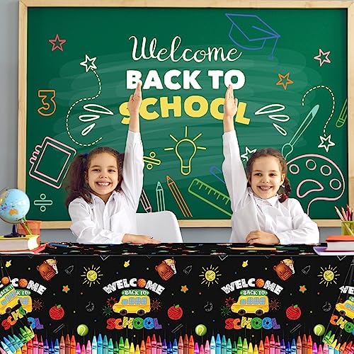 PATIAI 3PCS Back to School Party Tablecloths