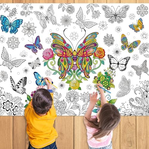 Nicime 433x315 Butterfly Coloring Poster Party Favor
