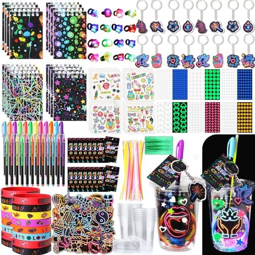 191 Pcs Glow in the Dark Party Supplies for Kids Adults