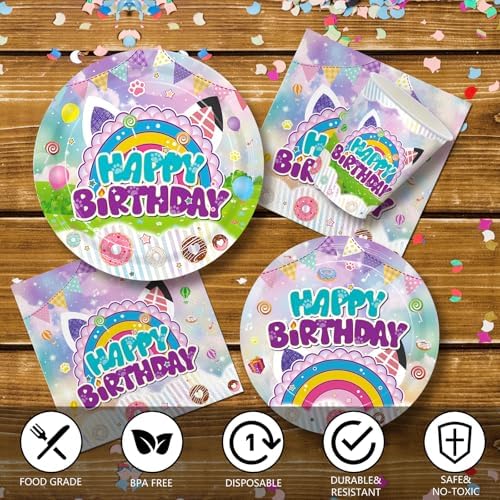 192 Pcs Cartoon Birthday Party Tableware Set For Kids
