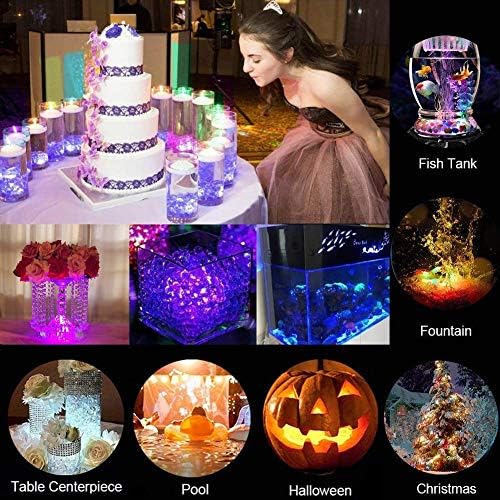 Mini Submersible LED Tea Lights with Remote Control 10 Pack