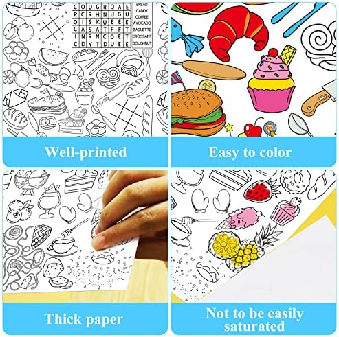 Giant Food Coloring Tablecloth for Kids