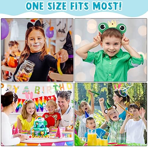 28 Pieces Safari Animal Headbands for Kids and Adults